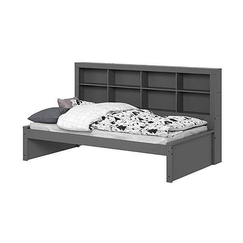 Twin Bookcase Day Bed In Dark Grey by Donco