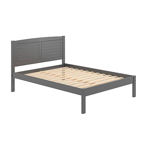 Full Louver Bed Antique Grey by Donco