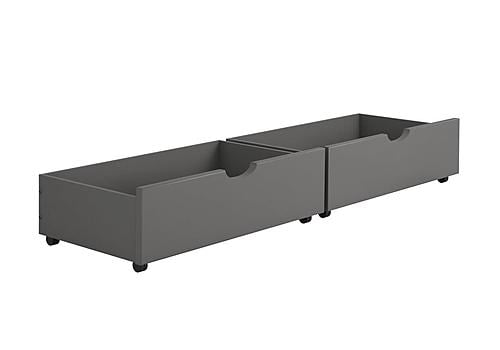 Dual Underbed Drawers Dark Grey by Donco