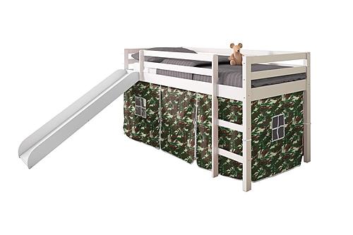 Tent Bed White w/Camo Tent Kit by Donco