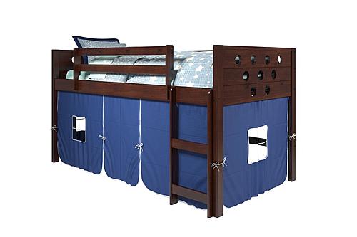 Circles Low Loft Cappuccino w/Blue Tent Kit by Donco