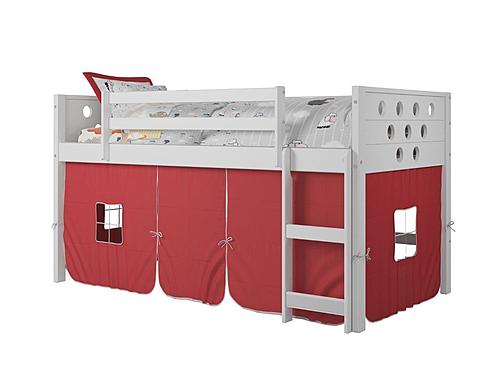 Circles Low Loft White w/Red Tent Kit by Donco