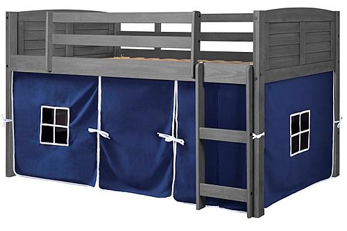 Louver Low Loft Antique Grey w/Blue Tent Kit by Donco