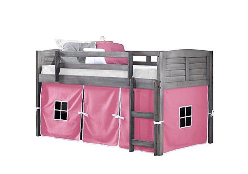 Louver Low Loft Antique Grey w/Pink Tent Kit by Donco