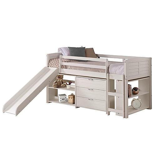 Twin Louver Low Loft w/Slide In White Finish Group B by Donco