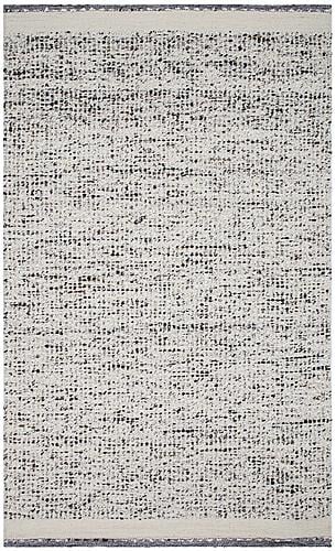 Darcy Ivory Charcoal Area Rug by KAS Rugs