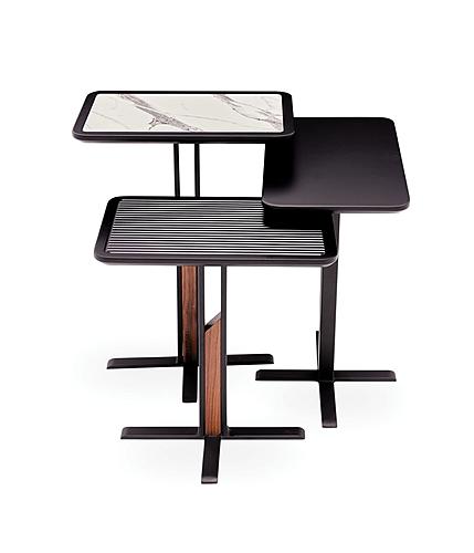 Fin - Nesting Tables - Black by Enza Home