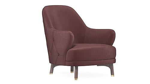 Navona - Armchair - 11709 Burgundy by Enza Home