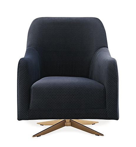 Vienna - Swivel Armchair - 21606 Blue by Enza Home
