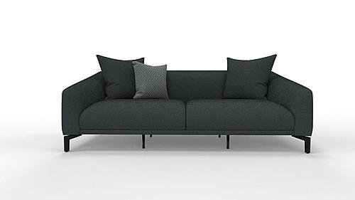 Maison - 3 Seater Sofa - 12401 Black by Enza Home