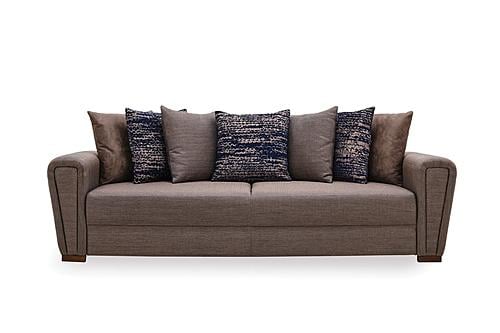 Brera - 3 Seater Sofa Bed - 11003 Brown Blue by Enza Home