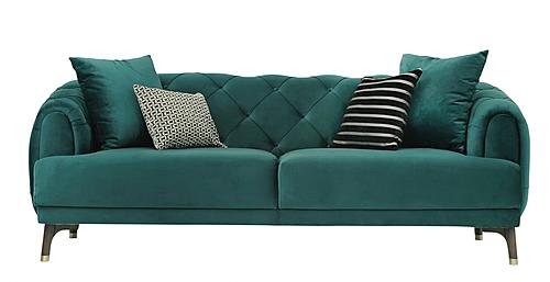 Navona - 2.5 Seater Sofa - 10202 Green by Enza Home