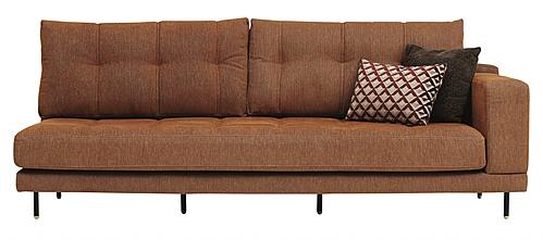 Arte - 2 Seater Module Sofa - Right Hand Facing - 12201 Orange by Enza Home