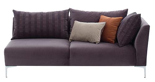 Mayfair - 2 Seater Module Sofa - Right Hand Facing - 10306 Brown Anthracite by Enza Home