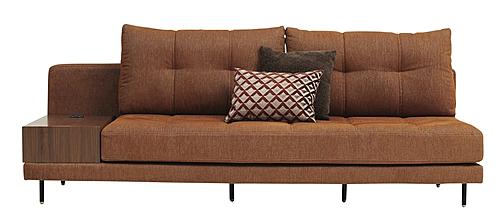 Arte - 2 Seater Module Sofa w/Coffee Table - 12201 Orange by Enza Home