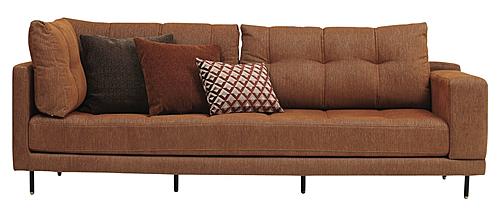 Arte - 3 Seater Module Sofa - Right Hand Facing - 12201 Orange by Enza Home