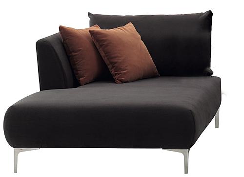 Mayfair - Chaise Module Sofa - Left Hand Facing - 10306 Brown Anthracite by Enza Home
