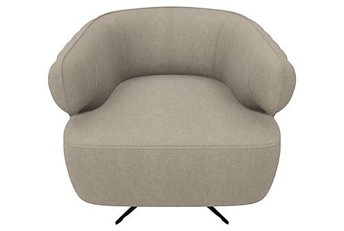 Sirona - Armchair Tufted - 11505 Dark Taupe by Enza Home