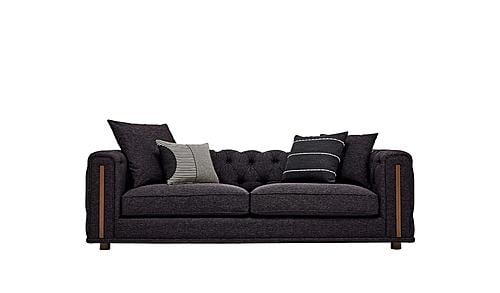 Sirona - 3 Seater Sofa - 10912 Black 1 by Enza Home