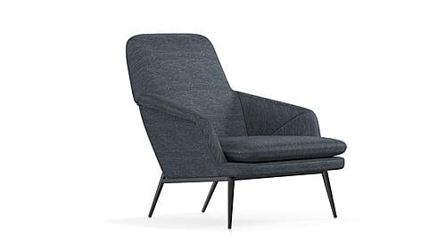 Arte - Armchair - 12202 Blue Gray by Enza Home
