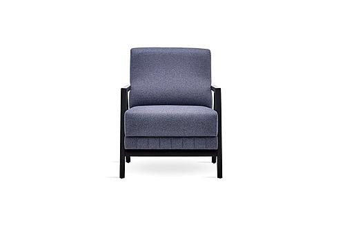 Pavia - Armchair - 11802 Navy Blue by Enza Home