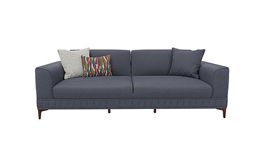 Pavia - 3 Seater Sofa Bed - 11802 Navy Blue by Enza Home