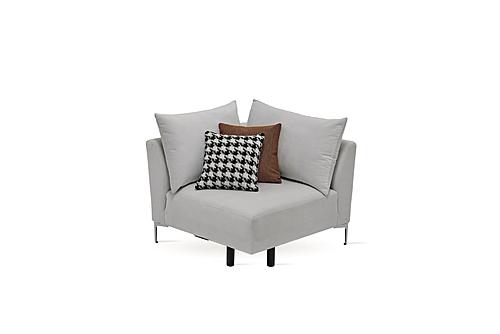 Mayfair - Corner Module Sofa - 12908 White by Enza Home
