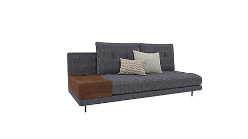 Arte - 2 Seater Module Sofa w/Coffee Table - 12202 Blue Gray by Enza Home