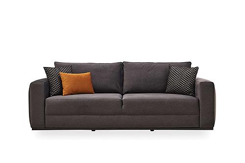 Carino - 3 Seater Sofa Bed - 12601 Dark Gray by Enza Home
