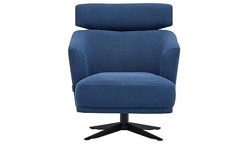 Swan - Swivel Accent Chair - 15606 Anthracite by Enza Home