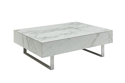 1497 White Marble Coffee Table by ESF