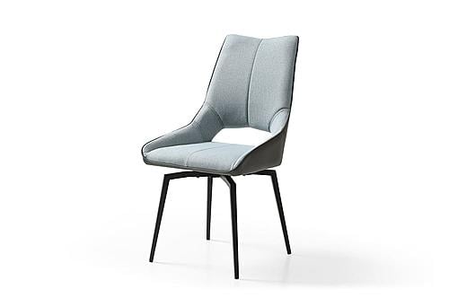 1239 Blue Swivel Dining Chair (Set of 2) by ESF