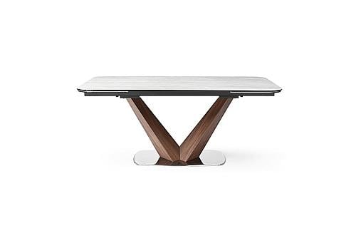 9188 Light Gray Ceramic Dining Table w/2 16