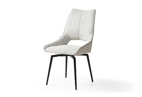 1239 Beige Swivel Dining Chair (Set of 2) by ESF