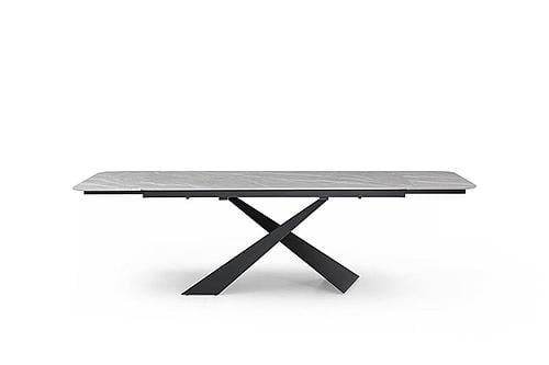 9422 Grey Ceramic Dining Table w/2 16