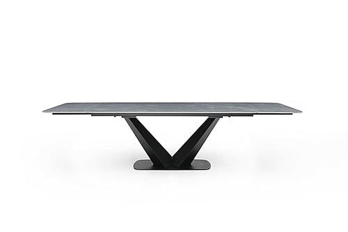 9436 Grey Ceramic Dining Table w/2 20