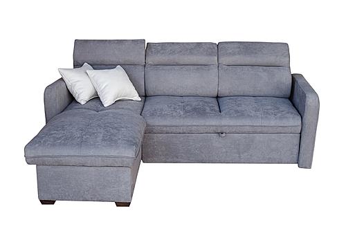 Candy Blue Sectional w/Bed and Storage - Left by ESF