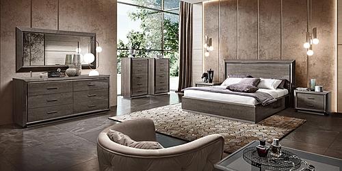 Elite Night Silver Birch Bedroom Set by ESF