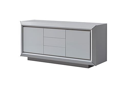 Elite White 3 Wooden Door Buffet w/Drawer by ESF