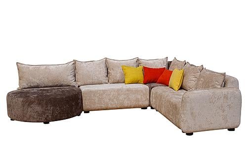 Emily Brown Fabric Modular Sectional by ESF