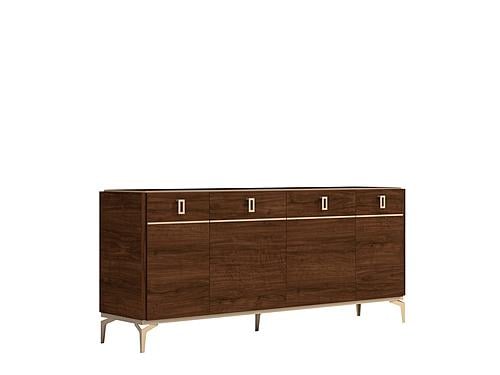 Eva Walnut Wood 4-Door Buffet by ESF
