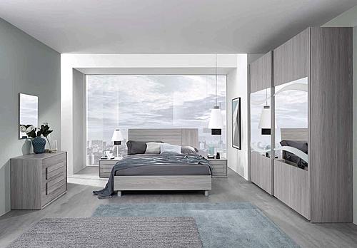 Linosa Gray Wood Bedroom Set by ESF