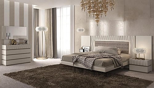 Marina White Bedroom Set by ESF