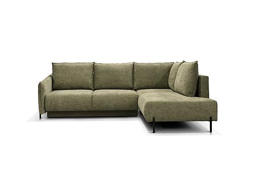 Marsylia Olive Fabric Sectional w/Bed & Storage by ESF