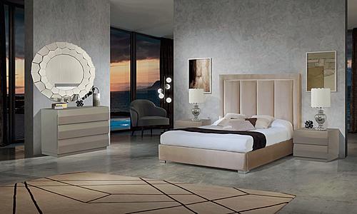 Monica Beige Bedroom w/Storage by ESF