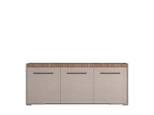 Nora Matt Walnut 3-Door Buffet by ESF