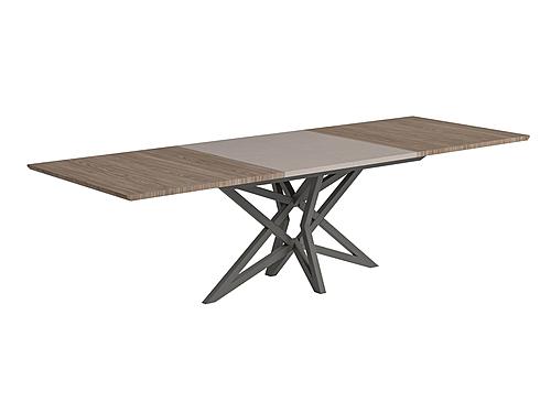 Nora Matt Walnut Dining Table w/2 17.7