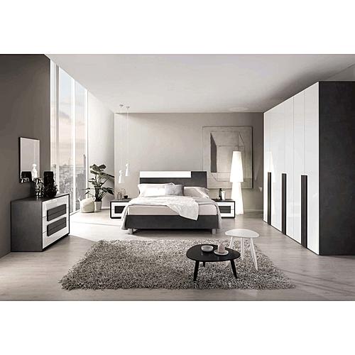Panarea Black/White Wood Bedroom Set by ESF