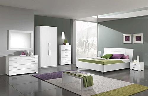 Panarea White Wood Bedroom Set by ESF