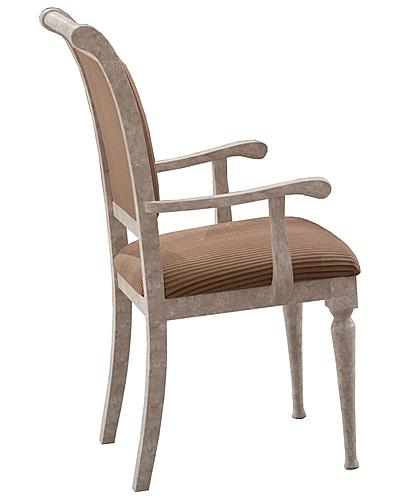 Romantica Walnut/Light Beige Armchair- Cat B. (Set of 2) by ESF